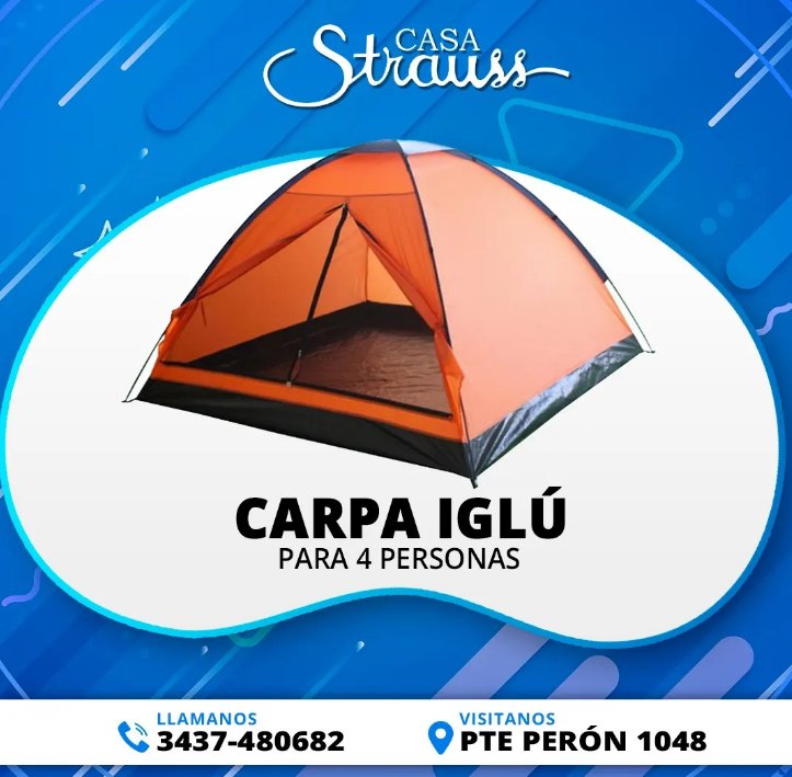 Carpa Iglú para 4 personas